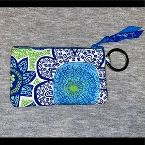 Never Used! Vera Bradley ID/card holder w keychain